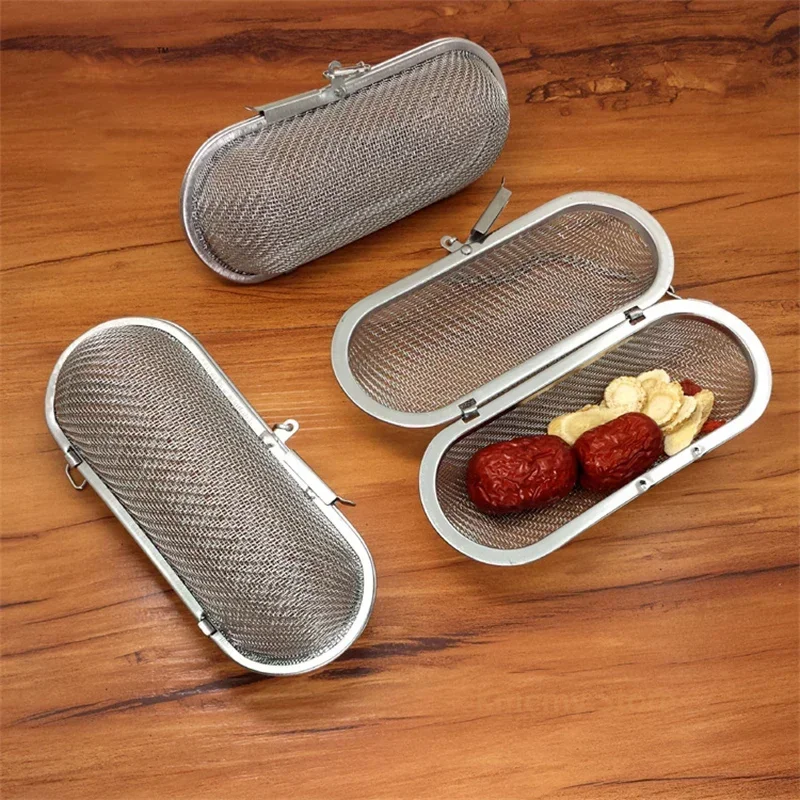 Oval Heart Sphere Shape Stainless Steel Mesh Ball Tea and Spice Infuser with Chain
