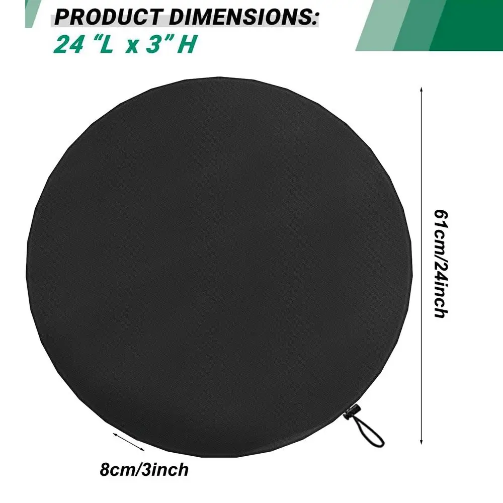 Dartboard Cover Heavy Duty 600D Oxford Waterproof Protective Outdoor Indoor Dartboard Dust Cover for 24Inch Dart Board ﻿