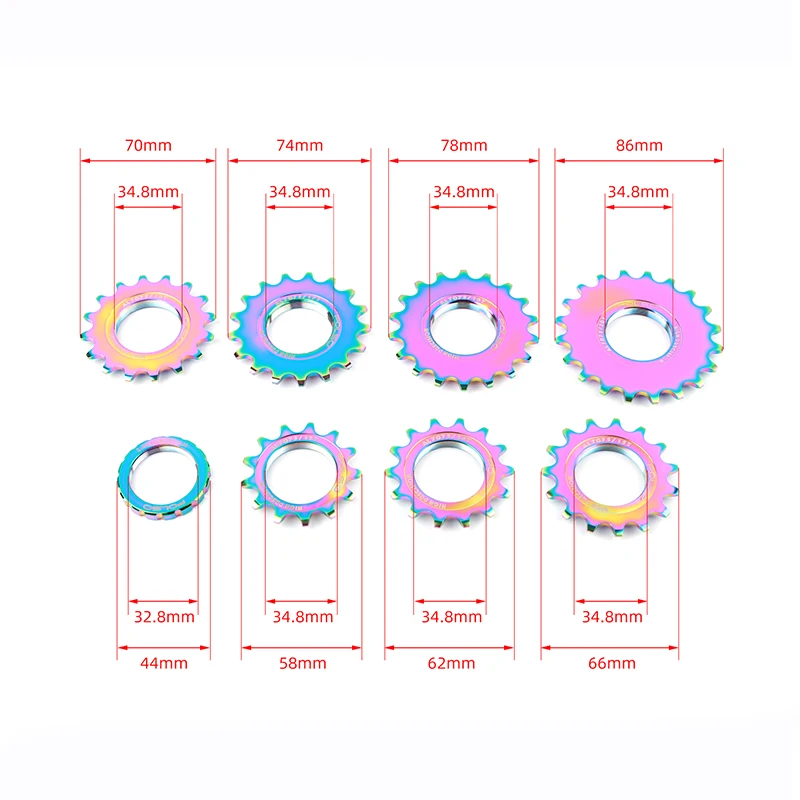 POLSO Fixed Gear Bike Freewheel 7075 Aluminum Alloy 13T 14T 15T 16T 17T 18T 20T Single Speed Track Cycling Cog bicycle sprocket gear bicycle parts bike sprocket bike freewheel