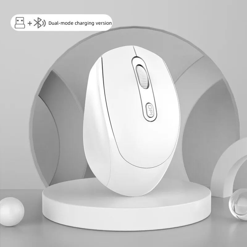 Wireless Silent Mouse Bluetooth 2.4G Dual Mode Mute Charging Portable Mouse Optical For Laptop PC Game Office