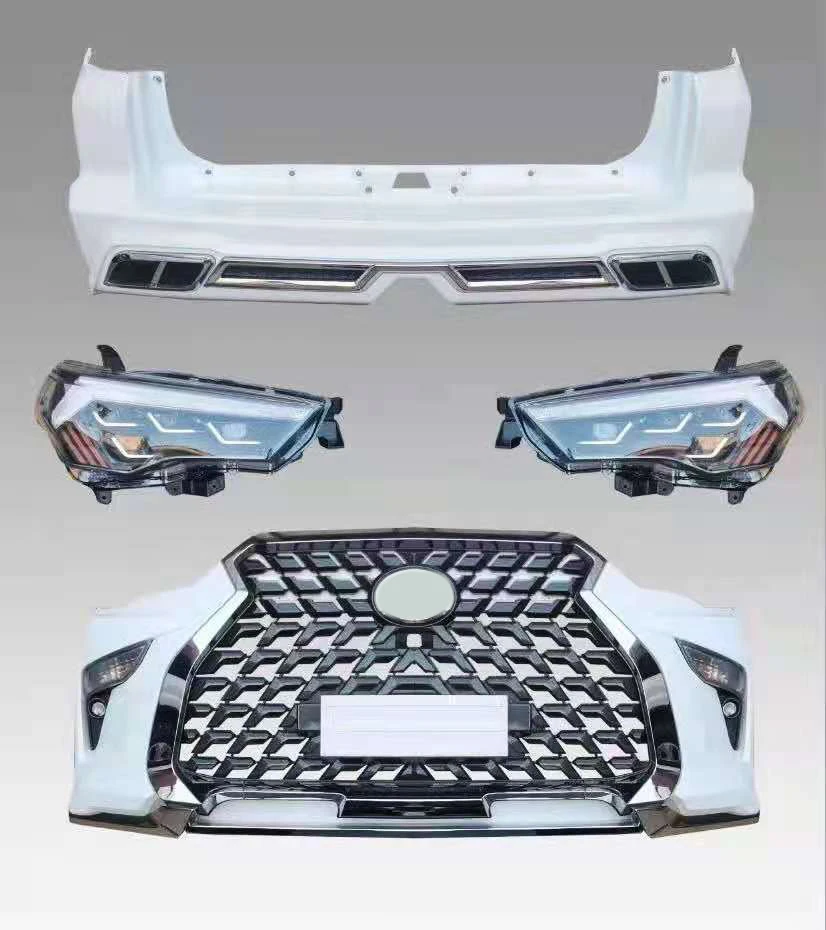 

Модификация автомобиля, передний и задний бампер, комплект для Toyota 4runner 2010-2019 до Lexus Design