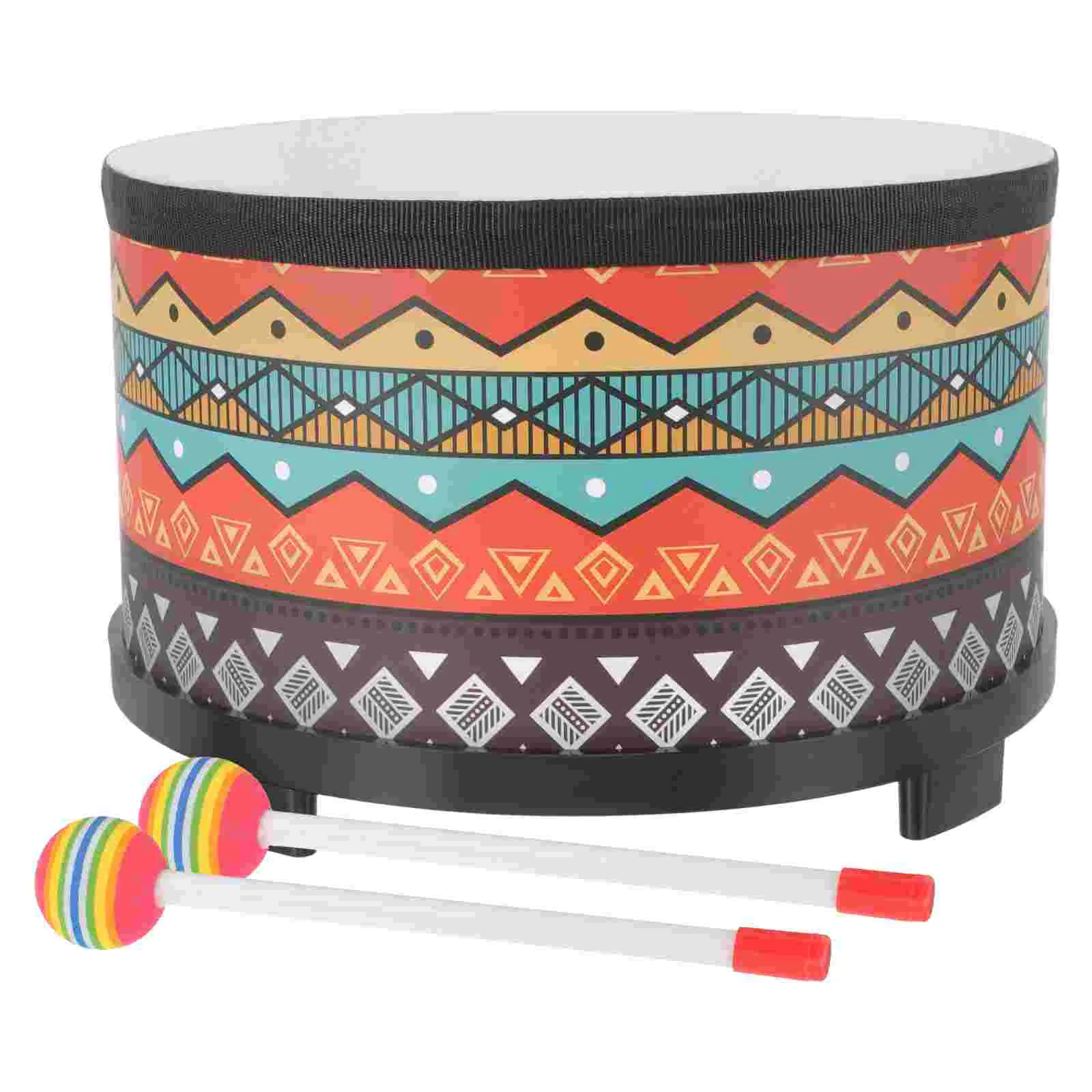 

Orff Children'S Percussion Instrument Snare Drum Drummer Pat Drum Cartoon Earth Drum (Includes Of Hammers)