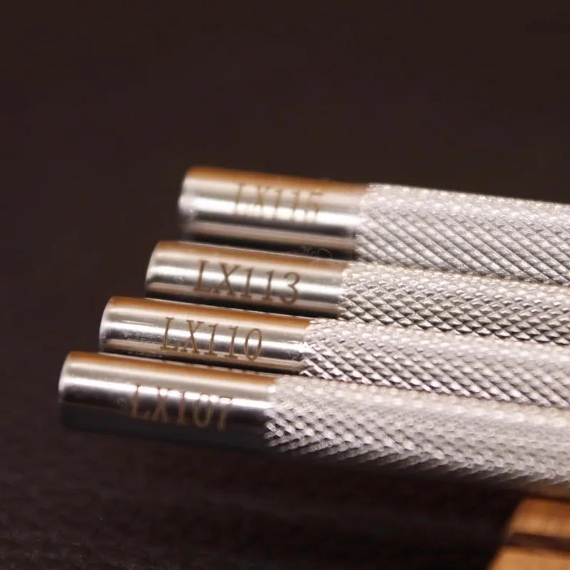 Diamond Shaped Leather Carving Printing Tool 304 Stainless Steel Vegetable Tanned Leather Stamping Process Print Punch Machine