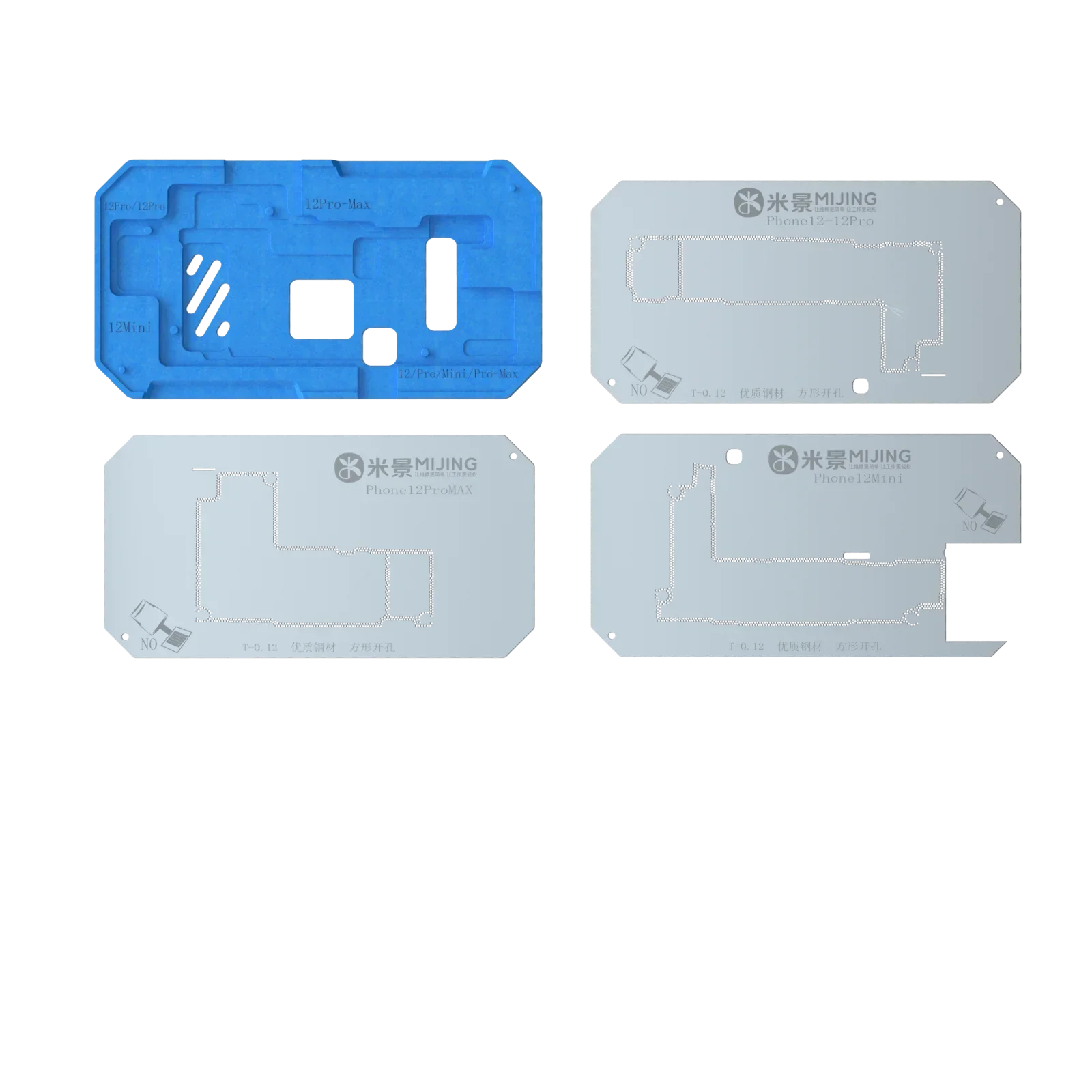 Mijing Z20 Pro Reballing Stencil Fixture kits iPhone X-17 Pro Max Motherboard Middle Frame Planting Tin Platform hand Tools