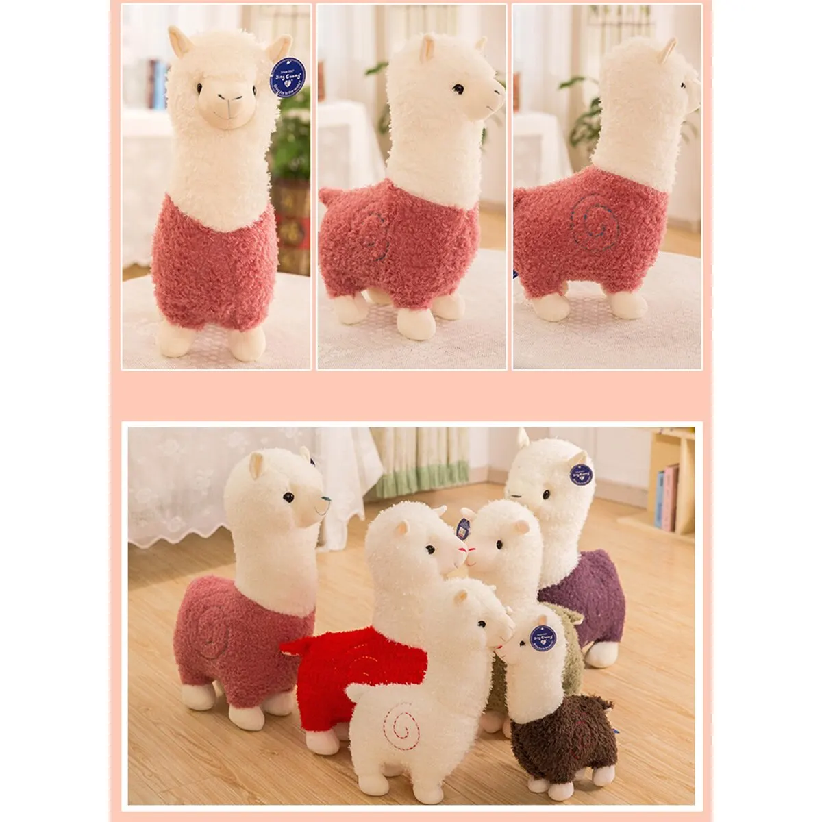 A 28 Cm Random Color Alpaca Doll Creative Funny Grass Mud Horse Plush Toy Children With Sleeping Doll Girl Birthday Gift
