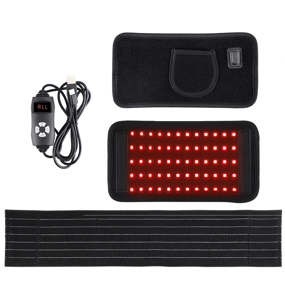 Red Infrared Light Therapy Pad LED Beauty Devices for Face and Body Back Knee Hands Feet Relief Portable 660nm 850nm Heat Pad