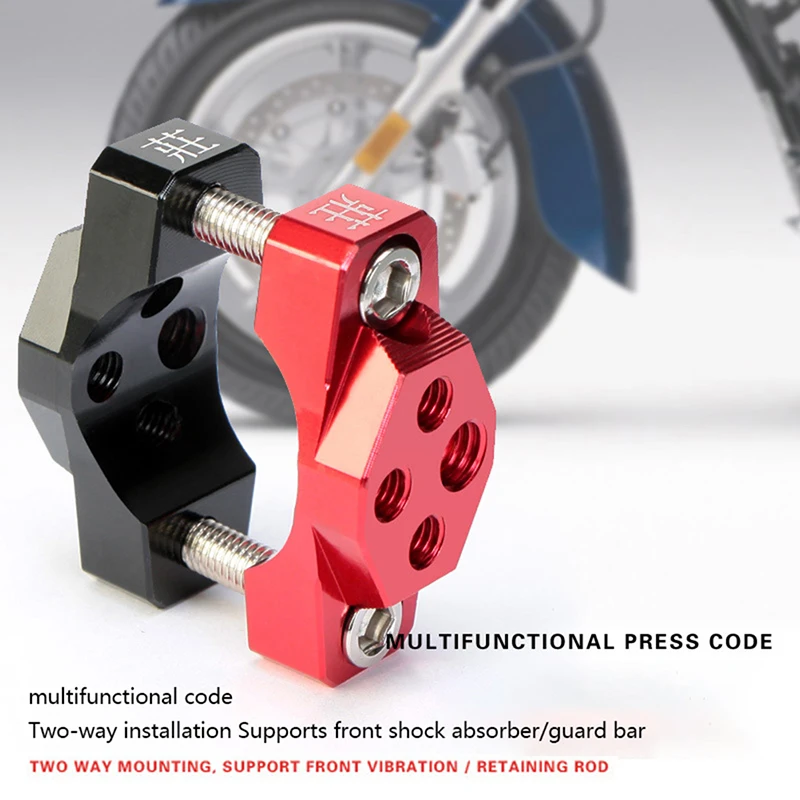 Motorcycle Stent 32/42/54mm Bracket Bumper Clamp headlight Mount Clip Holder