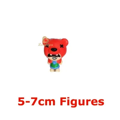 24pcs Anime Mini Figures Accessories Charms Poco Spike Nita Cute Cartoon Heroes Model Toys Game Collectibles for Children Gift anime figure toys