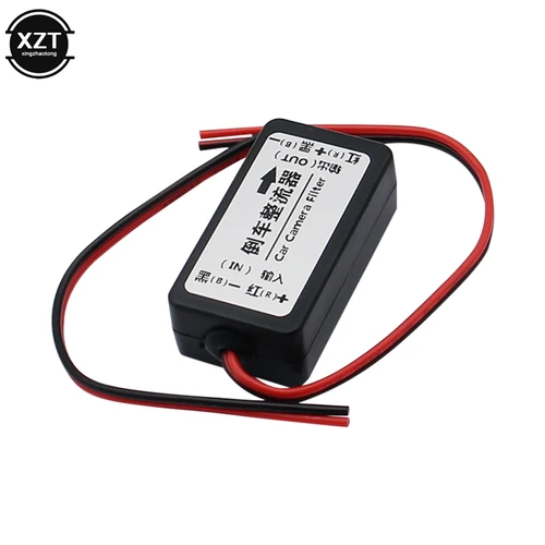 XZT 자동차 후면보기 정류기, 12V DC 전원 릴레이 커패시터 필터 커넥터, 백업 자동차 카메라 필터 4
