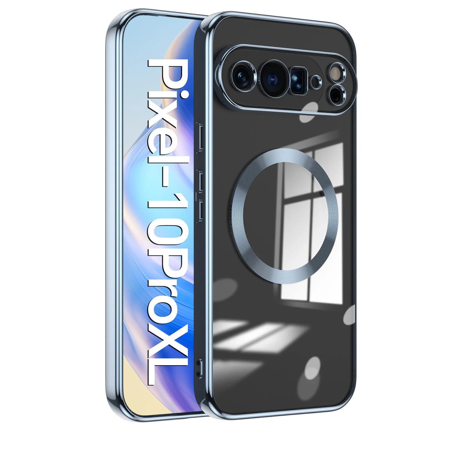 Enhanced Electroplated Shockproof Clear Soft Cover
