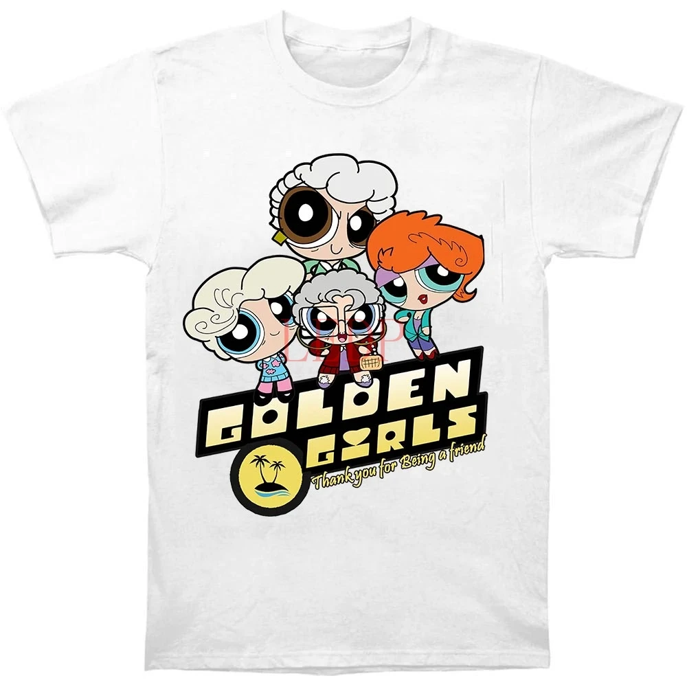 T-Shirt Da Uomo Golden Powerpuff Girls Dorate Rose Blanch Sophia