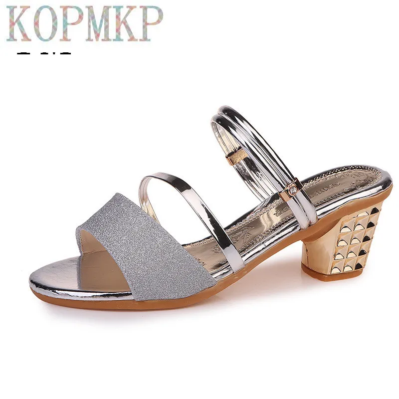 Gold Women Pumps Sandals Summer Open Toe High Heels Low Block Heel Shoes Gladiator Ankle Strap High Gladiator Women Sandals