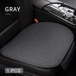 Karcle Cotton Linen Breathable Car Seat Protector - 4 Seasons Anti-Sweat Rear Seat Cover Kit (Grey Seat Pad 1Pcs)