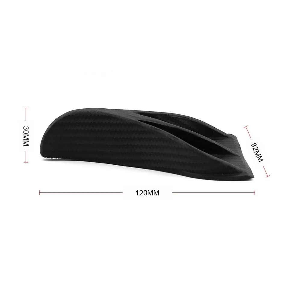 10 Pezzi Pinne Di Squalo Adesive Universali Per Auto – ABS Nero, Antigraffio, Aerodinamiche