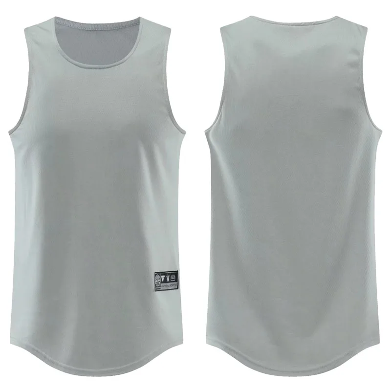 Plus Size Basketball Vest for Men Quick Dry Baggy Summer Sports Tops Crossfit Exercise Training Gym Fitness Running Shirt