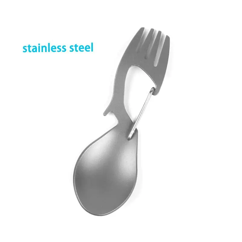 

Stainless Steel for TITANIUM Spoon, Fork, Carabiner and Bottle Opener Hang Buc 094C