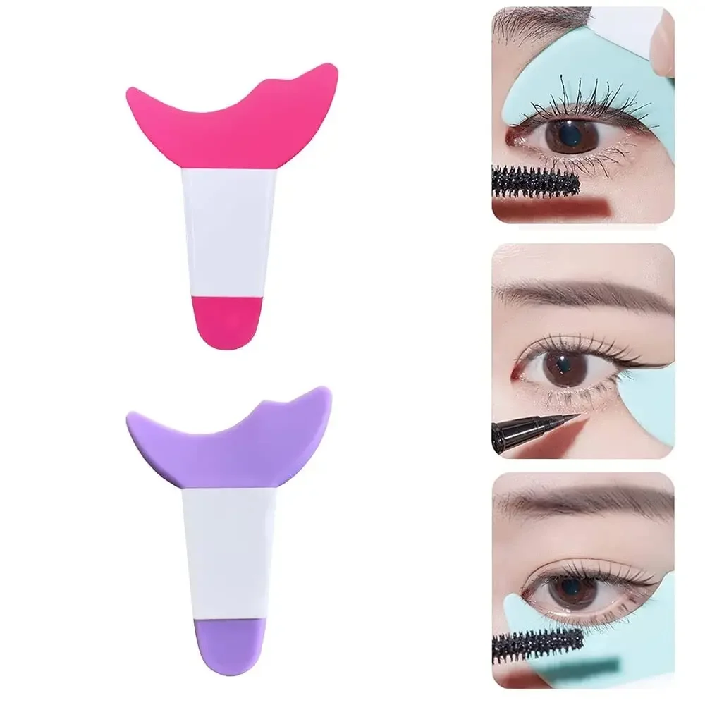 Silicone Mascara Eyelash Shield Applicator Guard Tool Multifunction Eyelash Eyeshadow Pads Reusable Eyelashes Guide Tool Makeup Tools