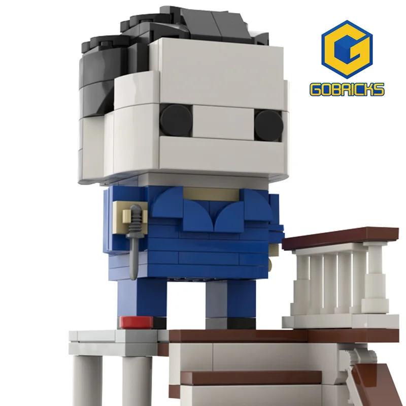 

Gobrick, ужас, Майкл Майерс, кирпич из фильма Brickheadz, классический фильм, строительные блоки, модель, экшн-фигурки, конструктор, игрушка, подарок для детей