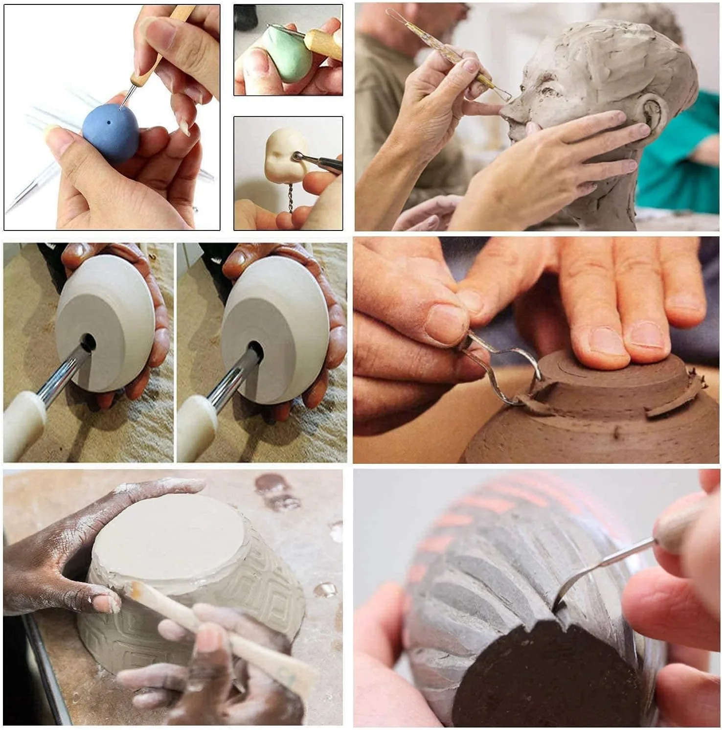 Ceramic Clay Tools Set 4