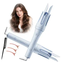 Fer à boucler automatique à ions négatifs, 4 réglages de température, maintien des boucles, anti-brûlure, cordon rotatif, outil de coiffure 1