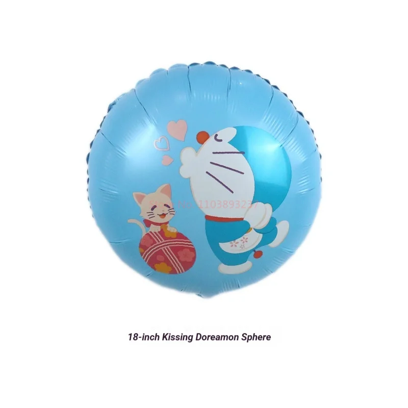 Doraemon & Dorami Birthday Balloon Set - Cartoon Anime Aluminum Balloons for Party Decor & Photography Props