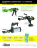 Engineering Company B26T600 600 Series B-Line Manual Multi-Component Cartridge Epoxy Adhesive Gun, 1:1 Ratio (300 x 300 m 2