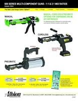 Engineering Company B26T600 600 Series B-Line Manual Multi-Component Cartridge Epoxy Adhesive Gun, 1:1 Ratio (300 x 300 m 2