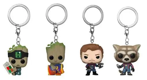 Guardiani Della Galassia Star Lord Groot Rocket Portachiavi Bambole In Vinile Figura Giocattoli