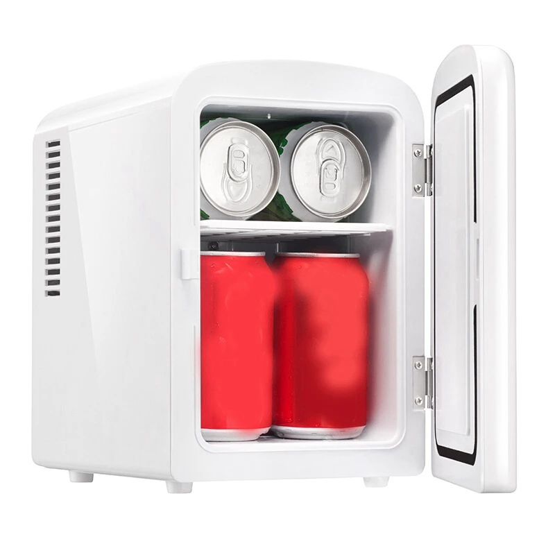 4L Mini Portable Refrigerator Small Car Cooling And Heating Box Car Home Office Travel Cooler Warmer Fridge Freezer