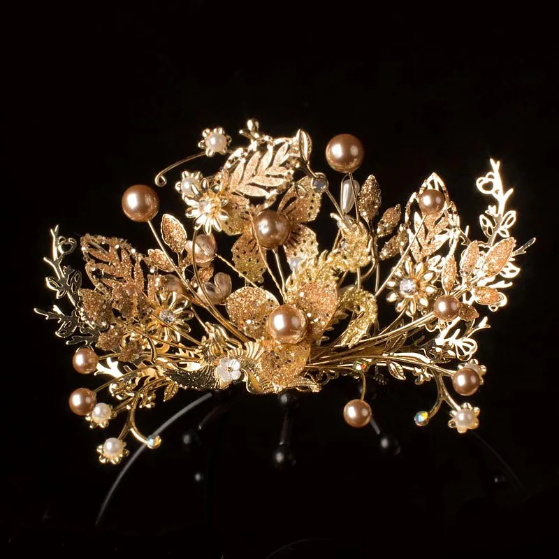 Wedding Bridal Hair Jewelry Bride Crown Headdress Wedding Hair Accessories Bridal Headwear Headpiece Tiara bridal jewelry sets