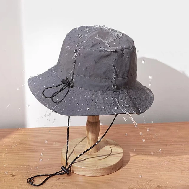 Dark Gray Sun Hat Men Ladies Summer UV Protection Outdoor Hiking Bucket Hat  Foldable Waterproof Trav