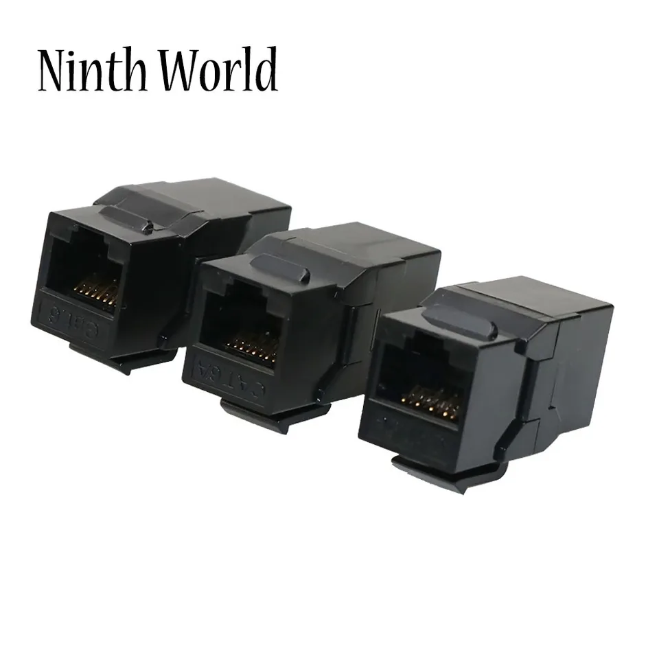 Pack De 50 Conectores Keystone RJ45 Hembra CAT5e - Acoplador En Línea Blanco, Para Redes