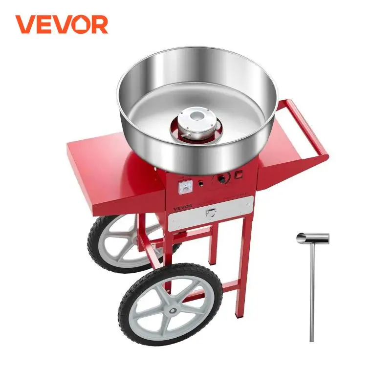 Electric Cotton Candy Machine with Stainless Steel Bowl