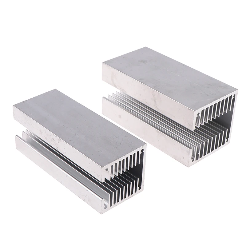 1PCS 40*40*100mm/50*50*100mm U-slot Triode High Power Aluminum Alloy Heatsink Heat Sink CPU Power Radiator