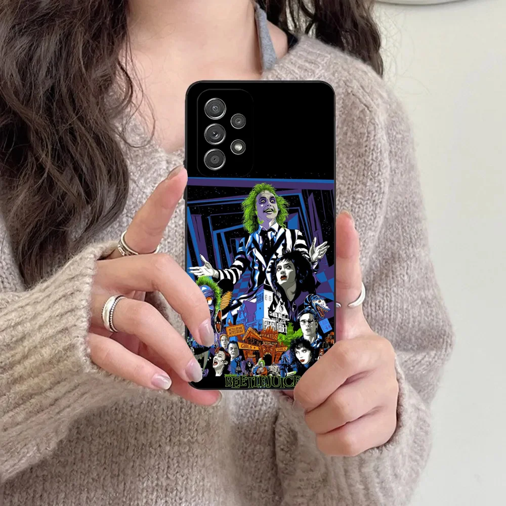 thumbnail image 1 of Funda blanda negra B-Beetlejuices 2 para Samsung S24,23,22,30,21,10,9,Ultra,Plus,Lite,FE,5G, 1 of 5