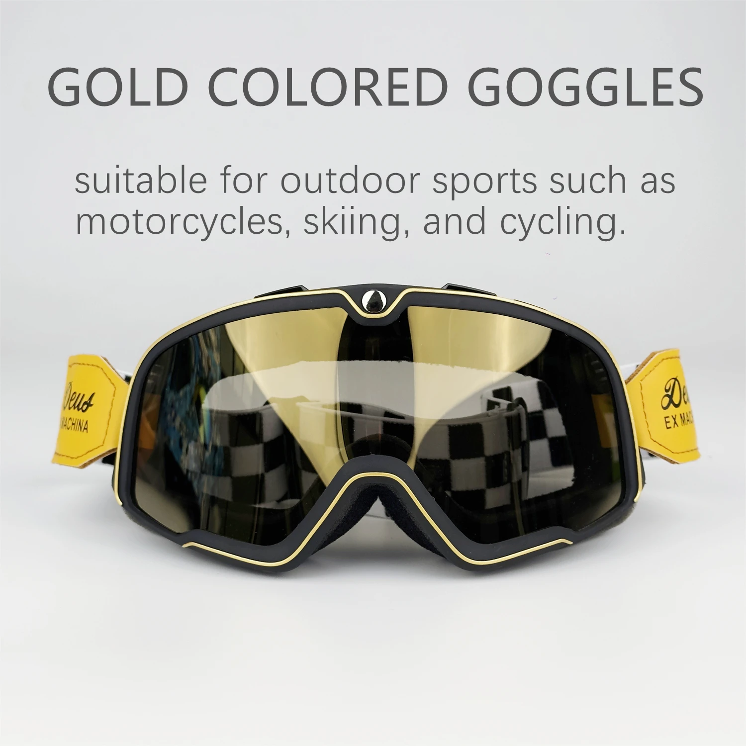 Motorbicikli retro Védőszemüveg Sí szemüvegek Szabad ég alatt motocross napszemüvegek helmes lovagló Versenyzés Kávézó Versenyzés hegyi Bicaj ATV