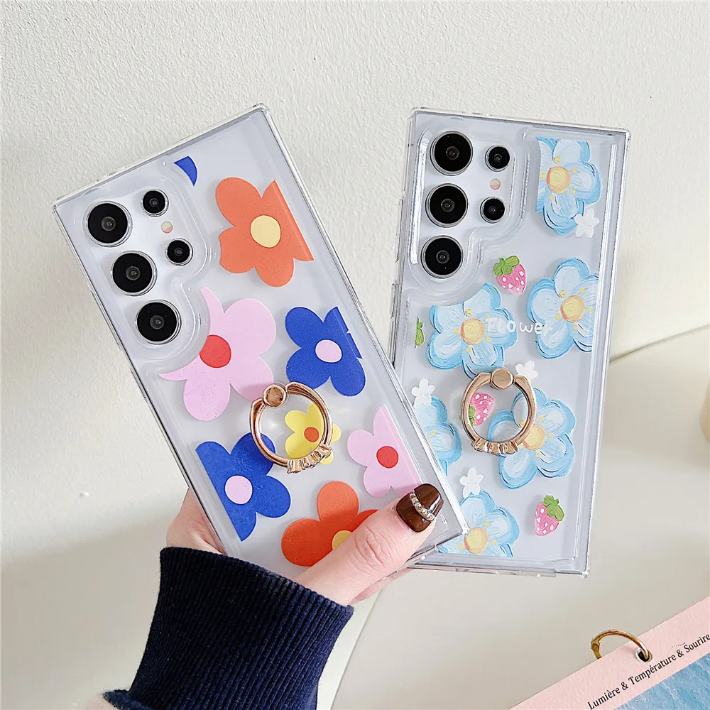 Halterung Ring Halter Ständer Weiche Telefon Fall Für Samsung A13 A04S A14 A23 A32 A33 A52 A52S A53 A54 A24 A34 a15 A35 A55_voghion.com