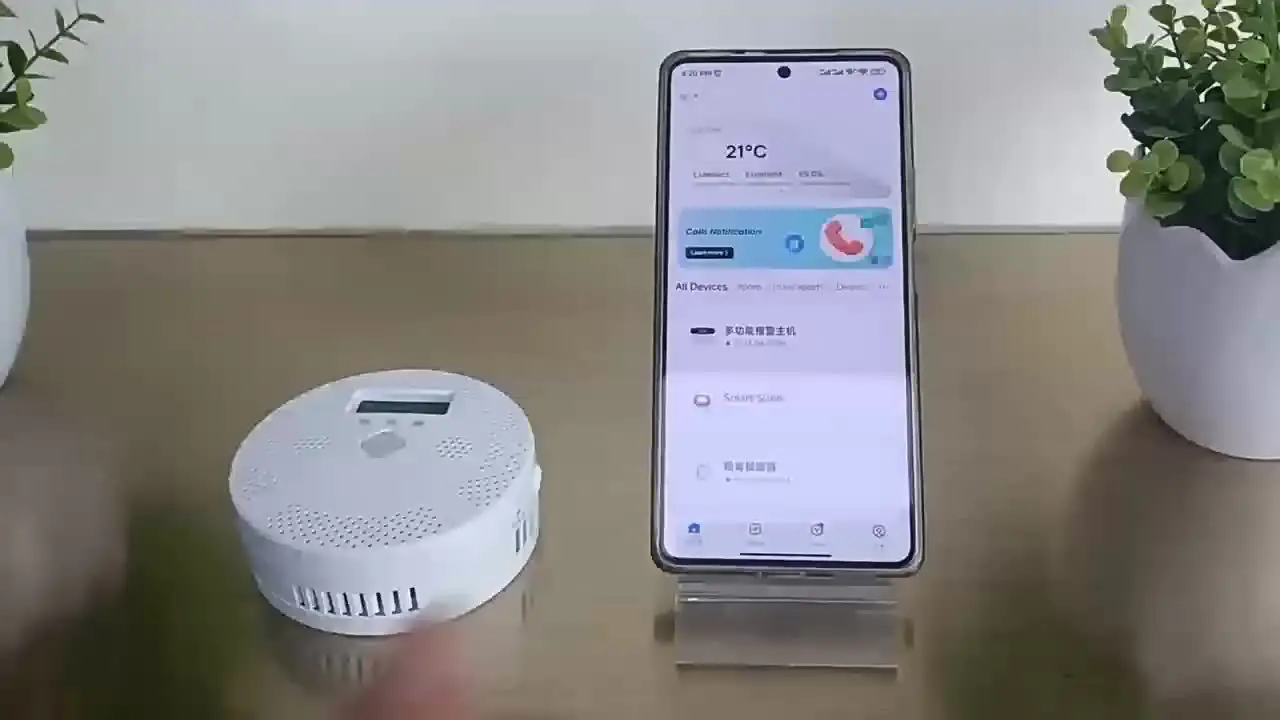 Tuya Smart Wi-Fi сигнализация обнаружения утечки угарного газа дымовая детектор