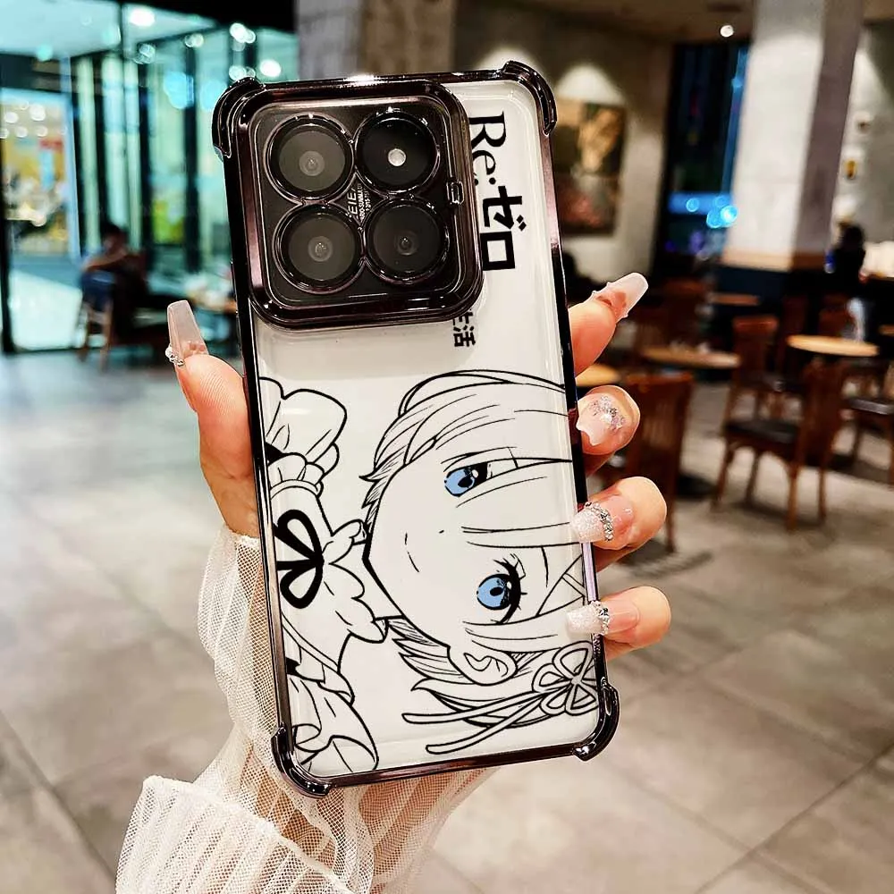 Anime Cute Rem Emilia Soft Phone Case