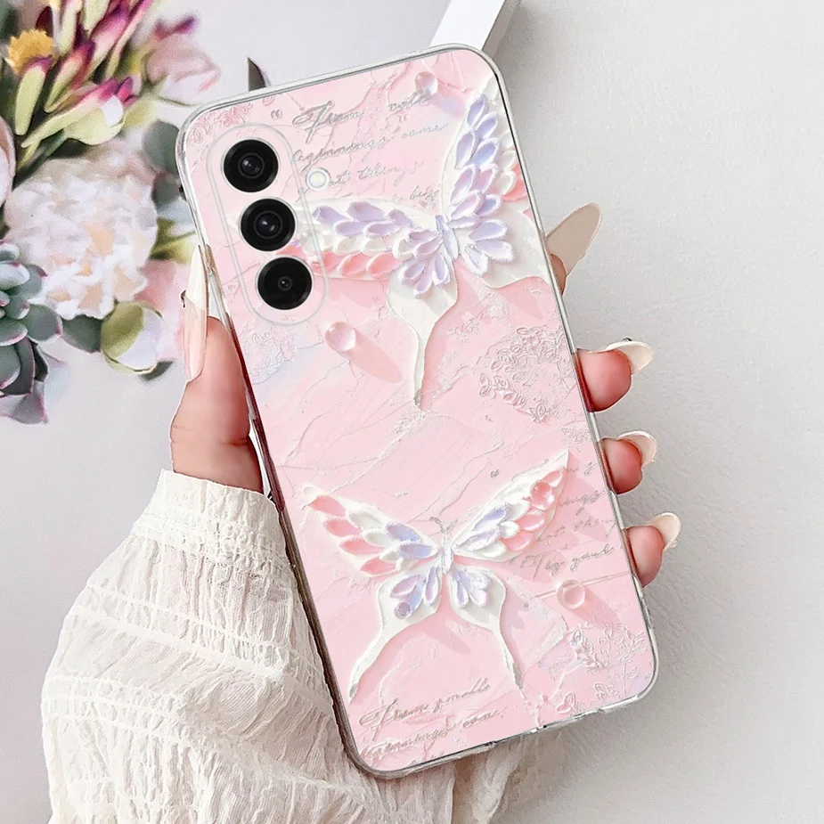 Fashionable Painted Soft Silicone Case – Stylish Protective Cover