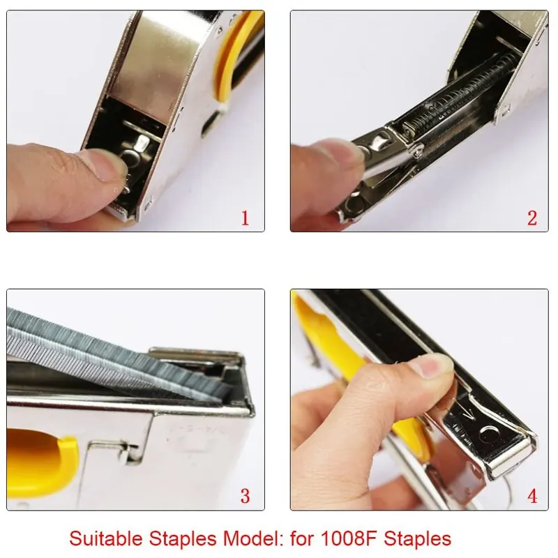 3 IN 1 Heavy Duty Staple Gun For DIY Home Decoration Furniture Wood Frame  Stapler Multitool Manual Nail Gun Dropshipping