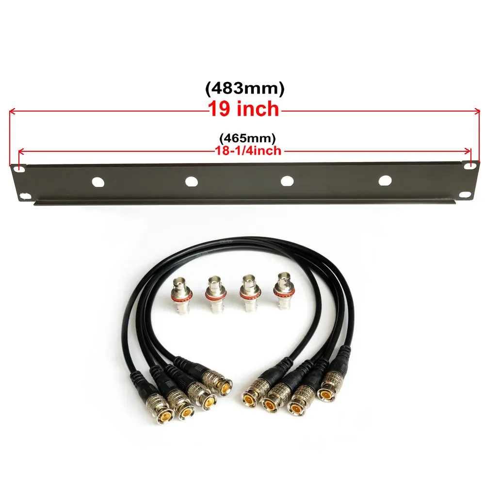 Antenna rack kit Front Mount Antenna Rack Kit GOLD BNC Fits Shure Wireless 4 20" Cables FMP420