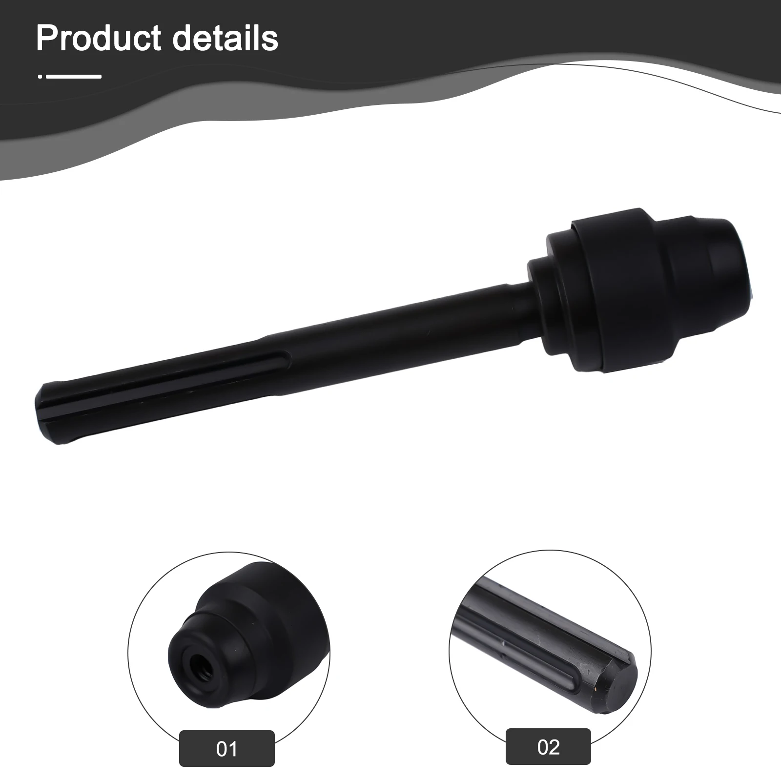 

Drill Bits Converter Hammer Tool SDS Max SDS Plus Adapter Converter Chuck Adapter Adapter Socket 1pcs Black SDS MAX