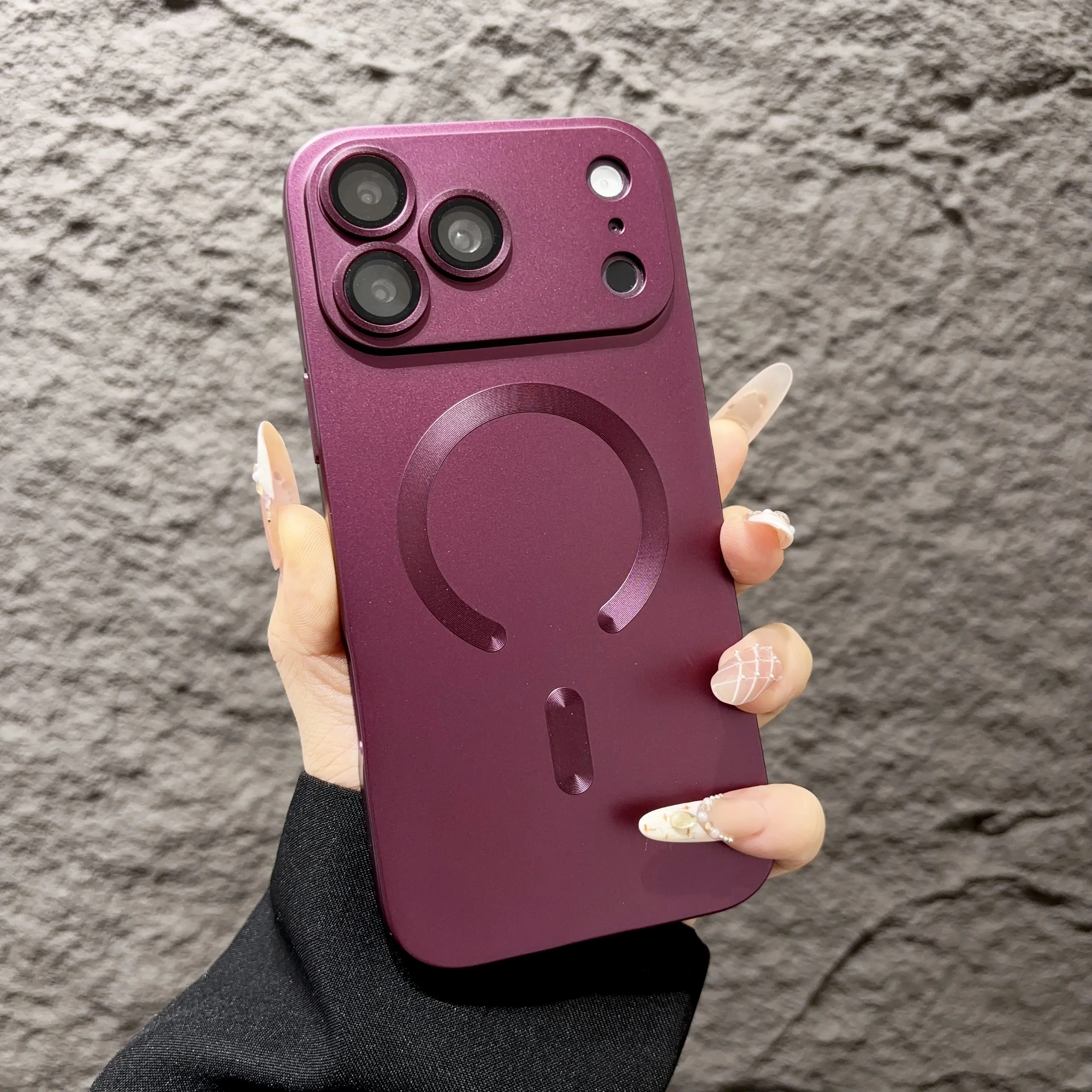 Enhanced Metallic Matte TPU Soft Case with Electroplated Finish and Lens Protection