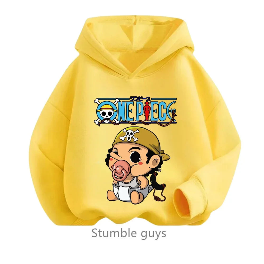 thumbnail image 1 of Sudadera con capucha de Anime One Pieces, ropa para niños, ropa para primavera y otoño para niñas, sudadera con dibujos animados de Luffy Zoro, traje para adolescentes, camisetas con capucha de Sonic, 1 of 5