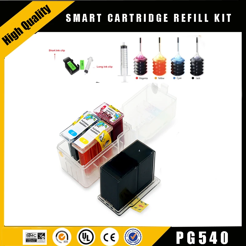 Einkshop Pg-540 Pg540 Cl541 Cl-541 Smart Cartuccia Di Ricarica Cartucce Di Inchiostro Pixma Mg3250 Mg3255 Mg3550 Mg4150 Mg4200 Mg4250 Pg540Xl