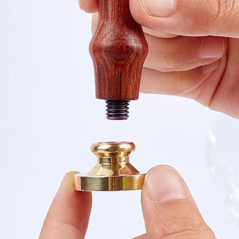 1 Pc Wax Seal Stamp 25mm Head Howling Wof Removable Sealing Brass Stamp Head For Creative Gift Envelopes Invitations Cards Decor