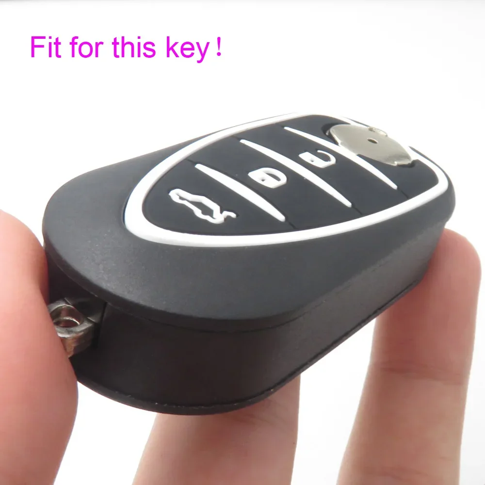 Car Key Pad Silicone Car Key Pad For Alfa Romeo 4C Mito Giulietta Myth 159 GTO GTA Flip Remote
