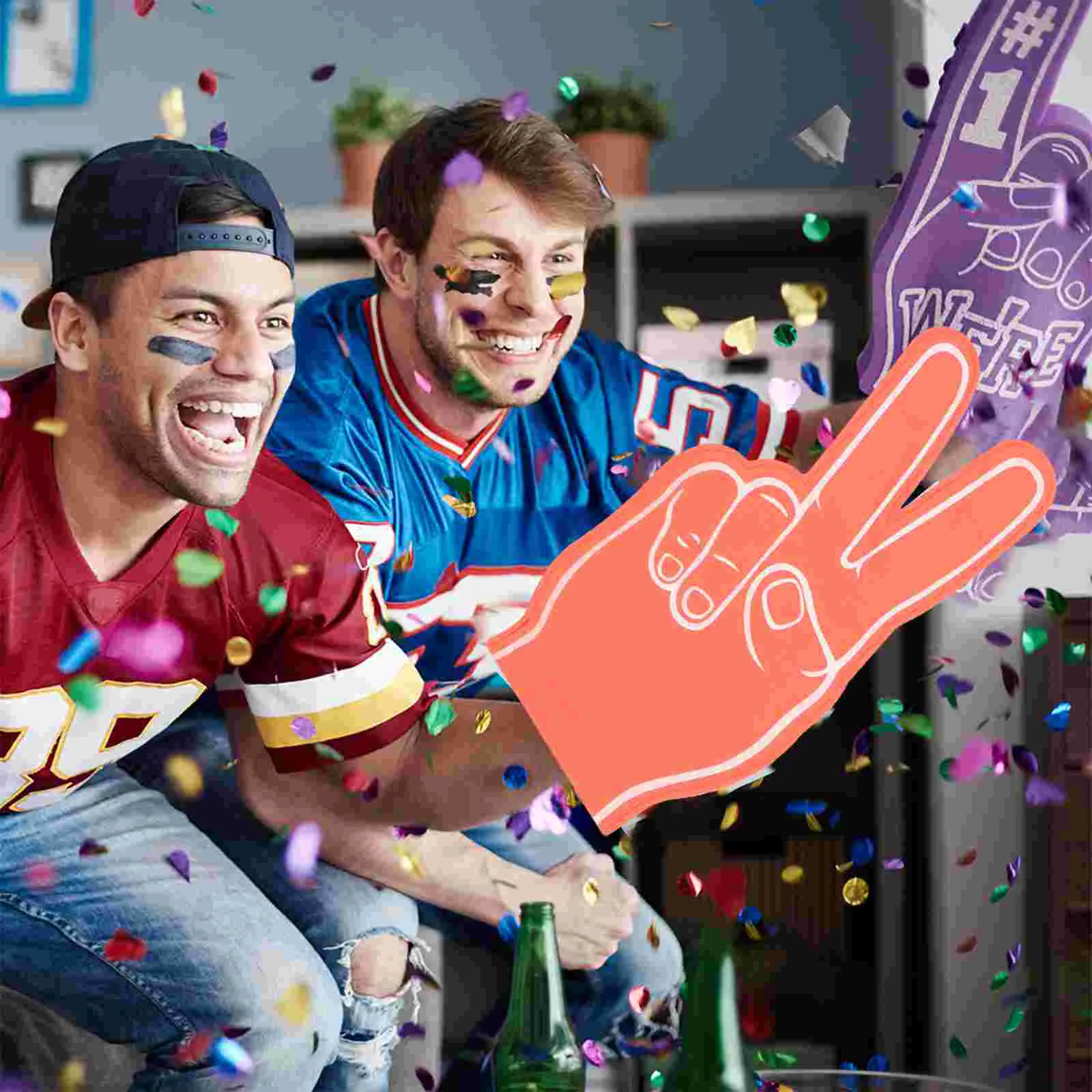 

6 Pcs Gloves Foam Fingers Pointer for Hands Party Supplies Giant Sofa Noise Makers Favors Cheer Props Cheerleading