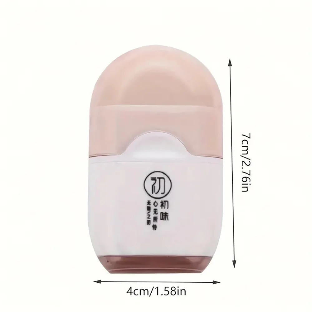1pc Random Multifunctional Creative 2-in-1 Pencil Sharpener Eraser With Protective Cap For Students And Office Use